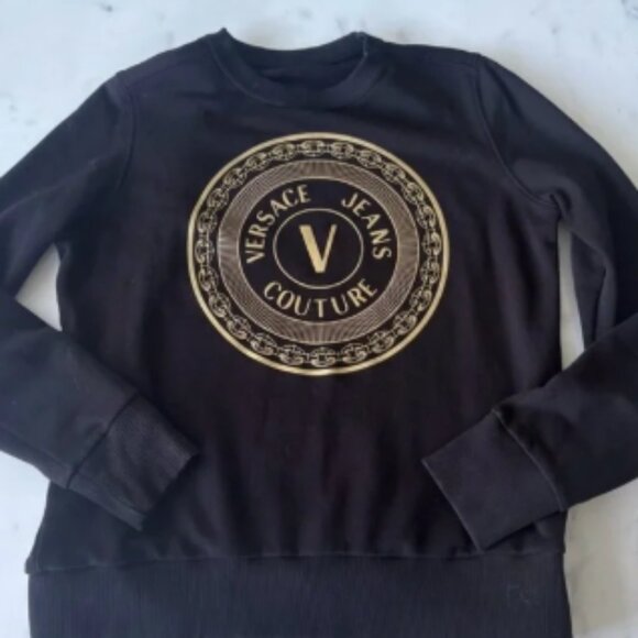 Versace Black and Gold Crewneck Sweater - Picture 3 of 5